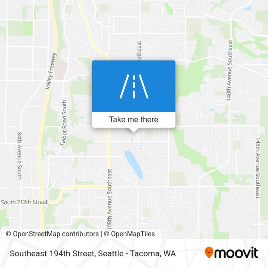 Southeast 194th Street map