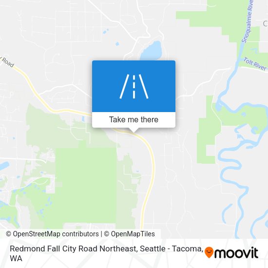 Redmond Fall City Road Northeast map