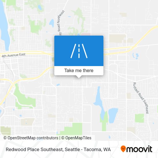 Mapa de Redwood Place Southeast