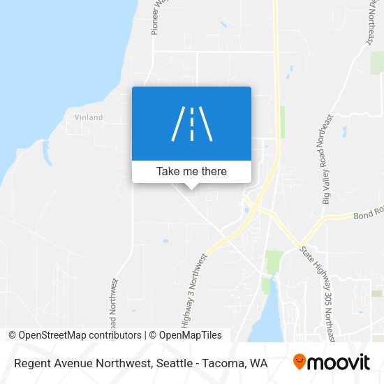 Regent Avenue Northwest map