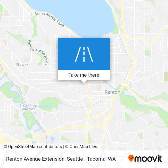 Renton Avenue Extension map