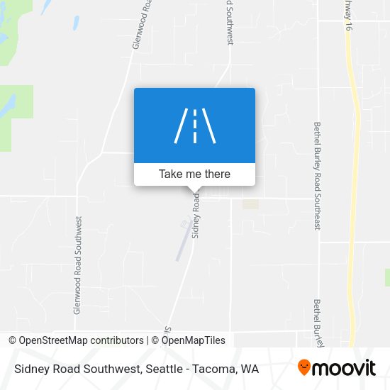Sidney Road Southwest map