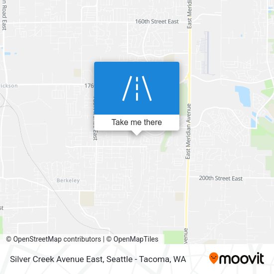 Silver Creek Avenue East map