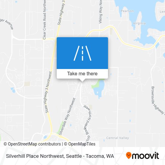Mapa de Silverhill Place Northwest