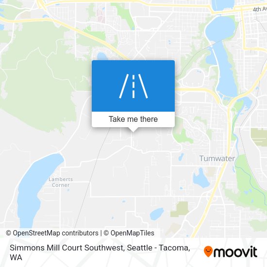 Mapa de Simmons Mill Court Southwest