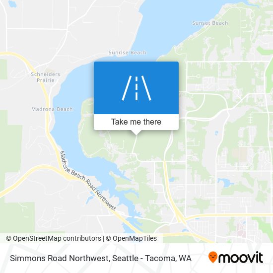 Simmons Road Northwest map