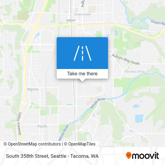 Mapa de South 358th Street