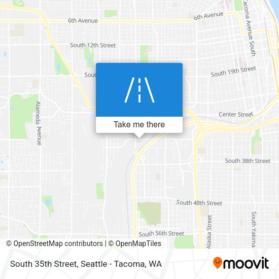 South 35th Street map