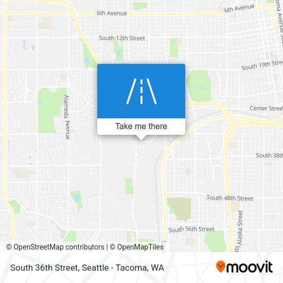 South 36th Street map