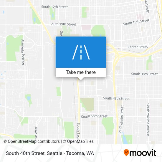 South 40th Street map