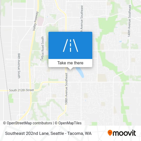 Mapa de Southeast 202nd Lane