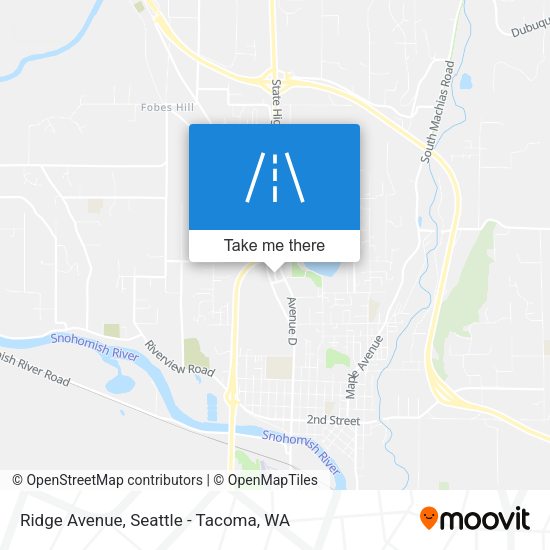 Mapa de Ridge Avenue