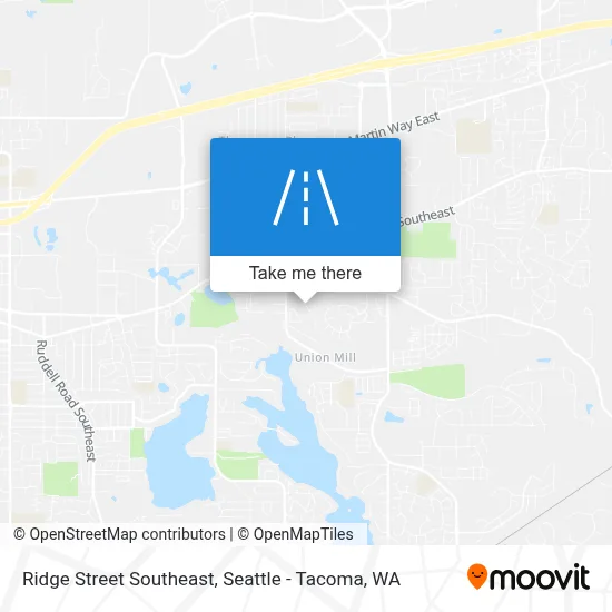 Ridge Street Southeast map