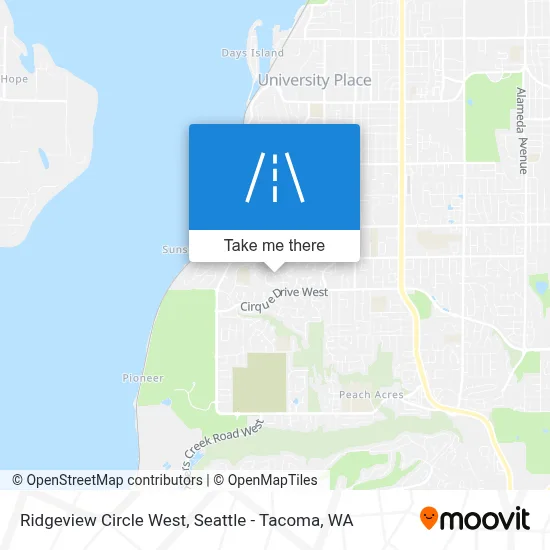 Ridgeview Circle West map