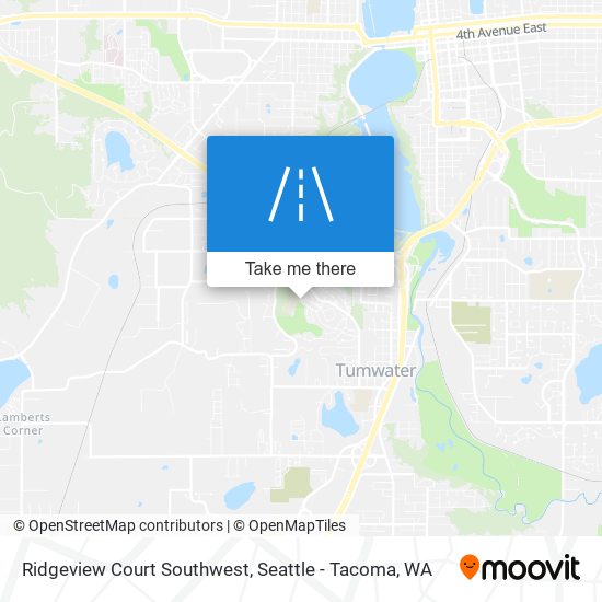 Mapa de Ridgeview Court Southwest