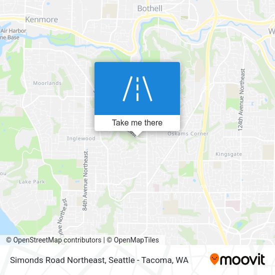 Mapa de Simonds Road Northeast