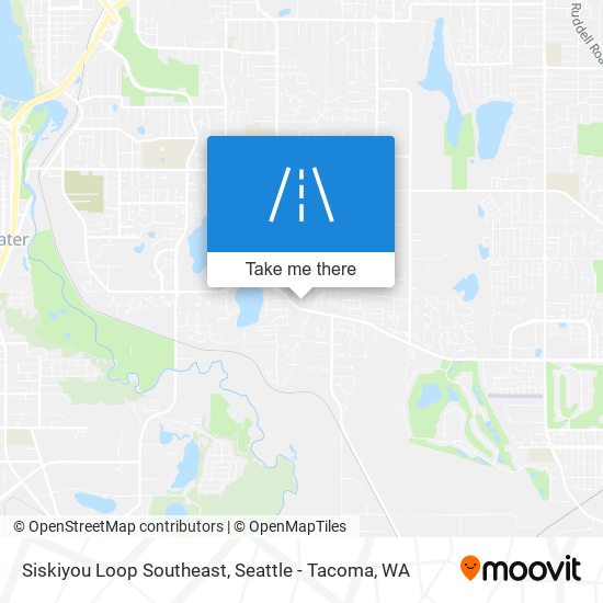 Mapa de Siskiyou Loop Southeast