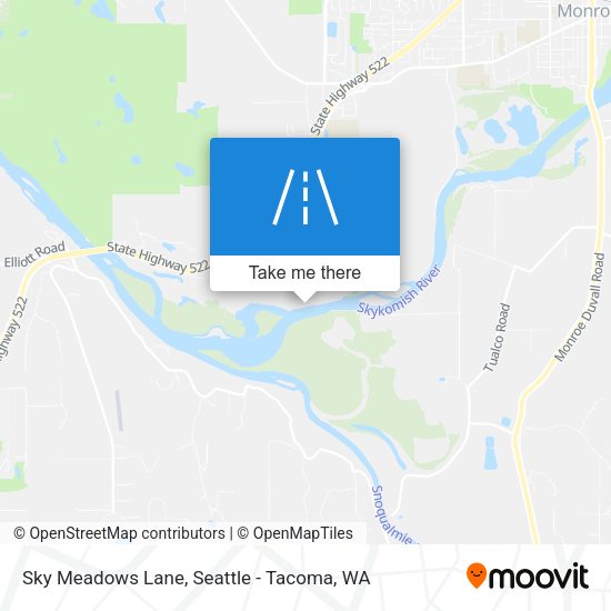 Sky Meadows Lane map