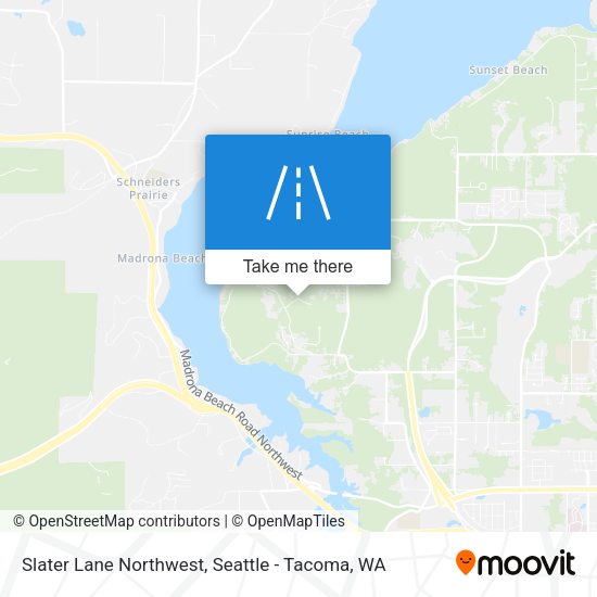 Slater Lane Northwest map