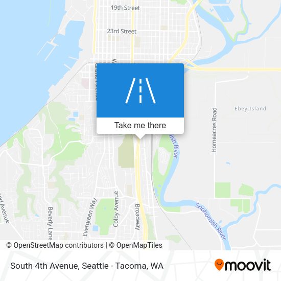 Mapa de South 4th Avenue