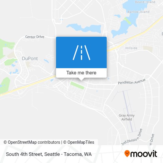 South 4th Street map