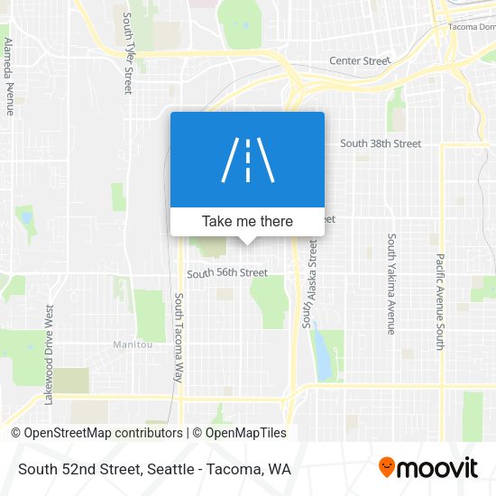 Mapa de South 52nd Street