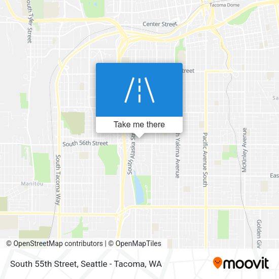 South 55th Street map