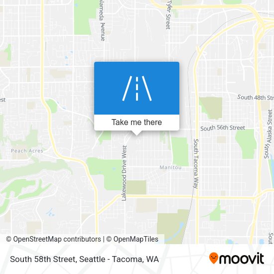 Mapa de South 58th Street
