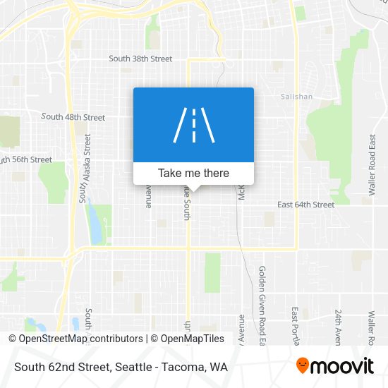 South 62nd Street map