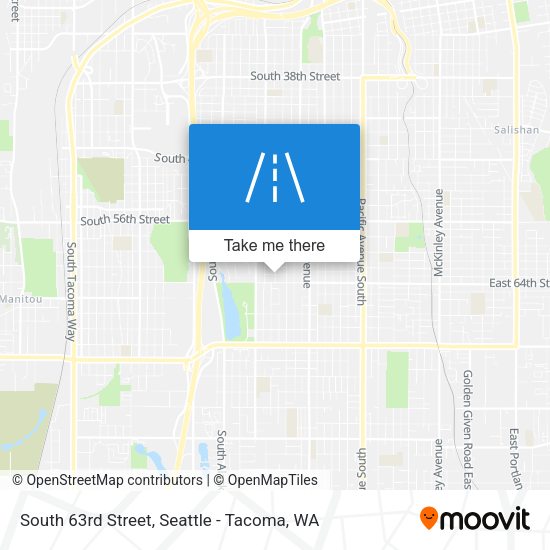 South 63rd Street map