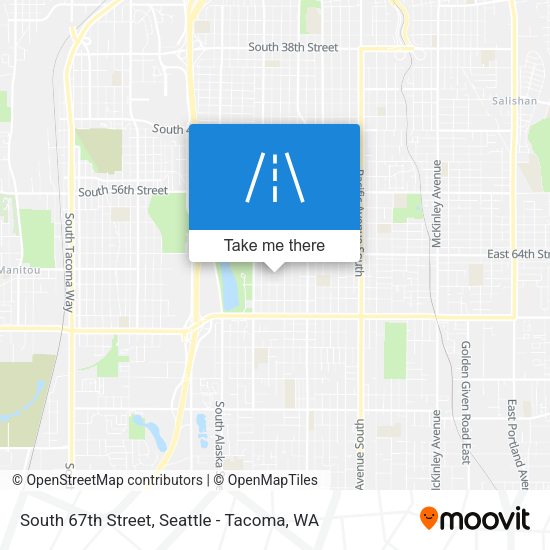 South 67th Street map