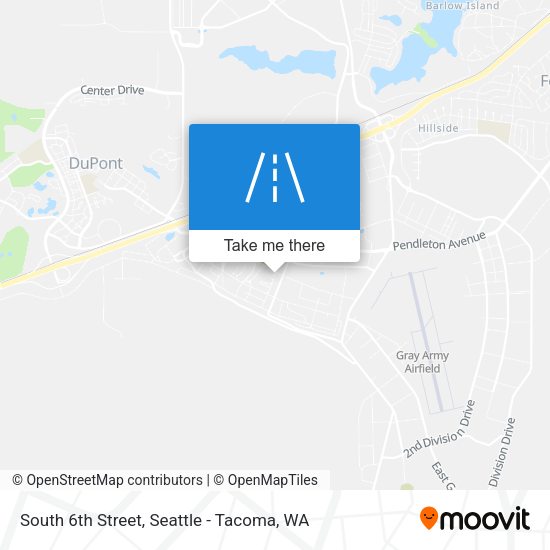 South 6th Street map