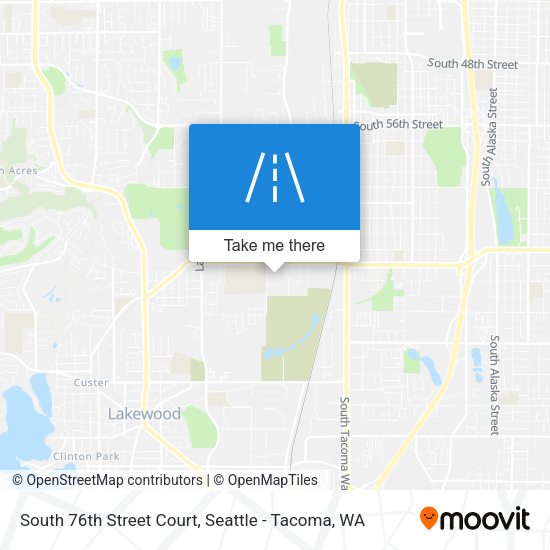 South 76th Street Court map