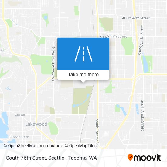 South 76th Street map