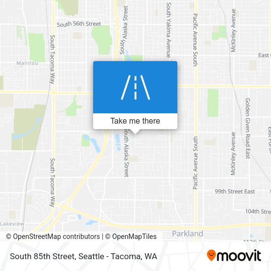 South 85th Street map