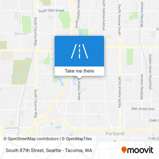South 87th Street map