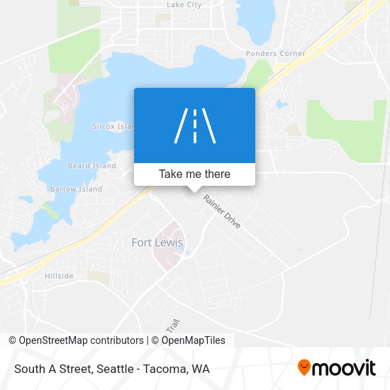 South A Street map