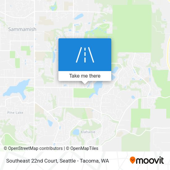 Southeast 22nd Court map