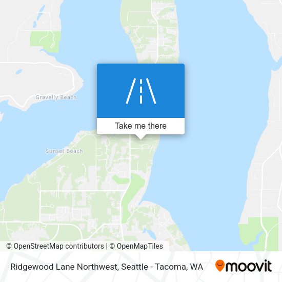 Mapa de Ridgewood Lane Northwest