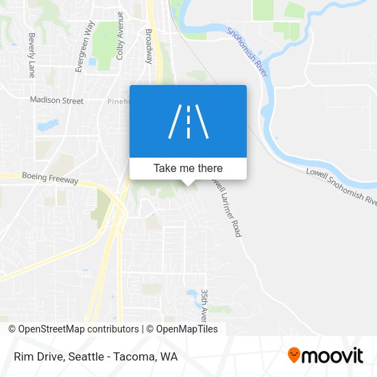 Rim Drive map