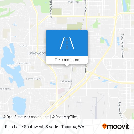 Rips Lane Southwest map