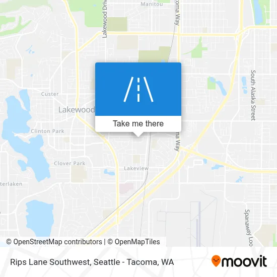 Rips Lane Southwest map