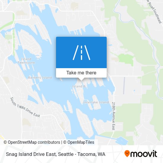 Snag Island Drive East map