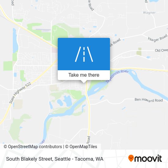 Mapa de South Blakely Street