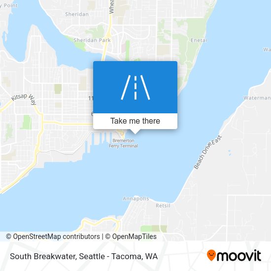 South Breakwater map