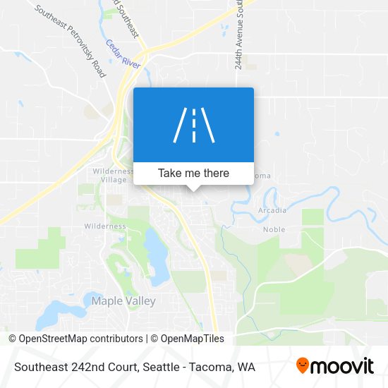 Southeast 242nd Court map