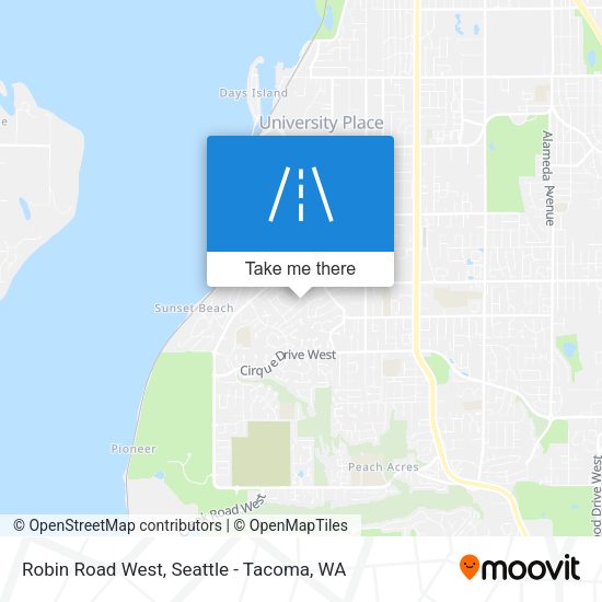 Robin Road West map