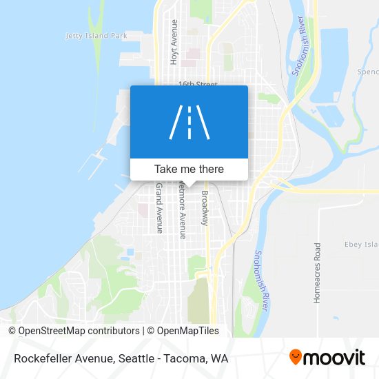 Mapa de Rockefeller Avenue