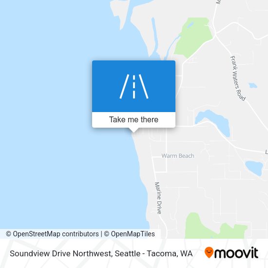 Soundview Drive Northwest map
