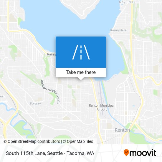 South 115th Lane map